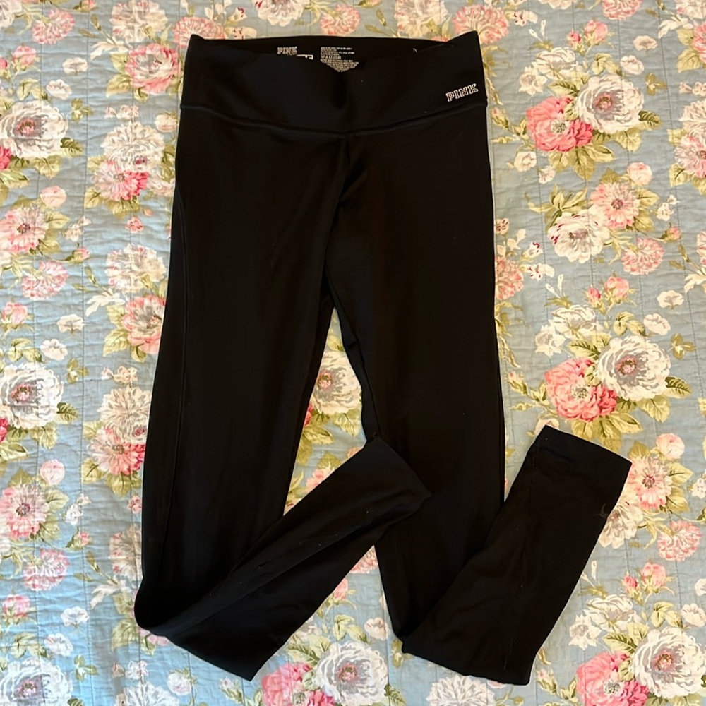 Black, PINK leggings